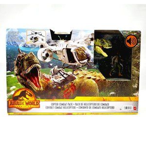 Jurassic World Dominator Copter Combat Pack w/ Helicopter Dinosaur Toy & Kayla